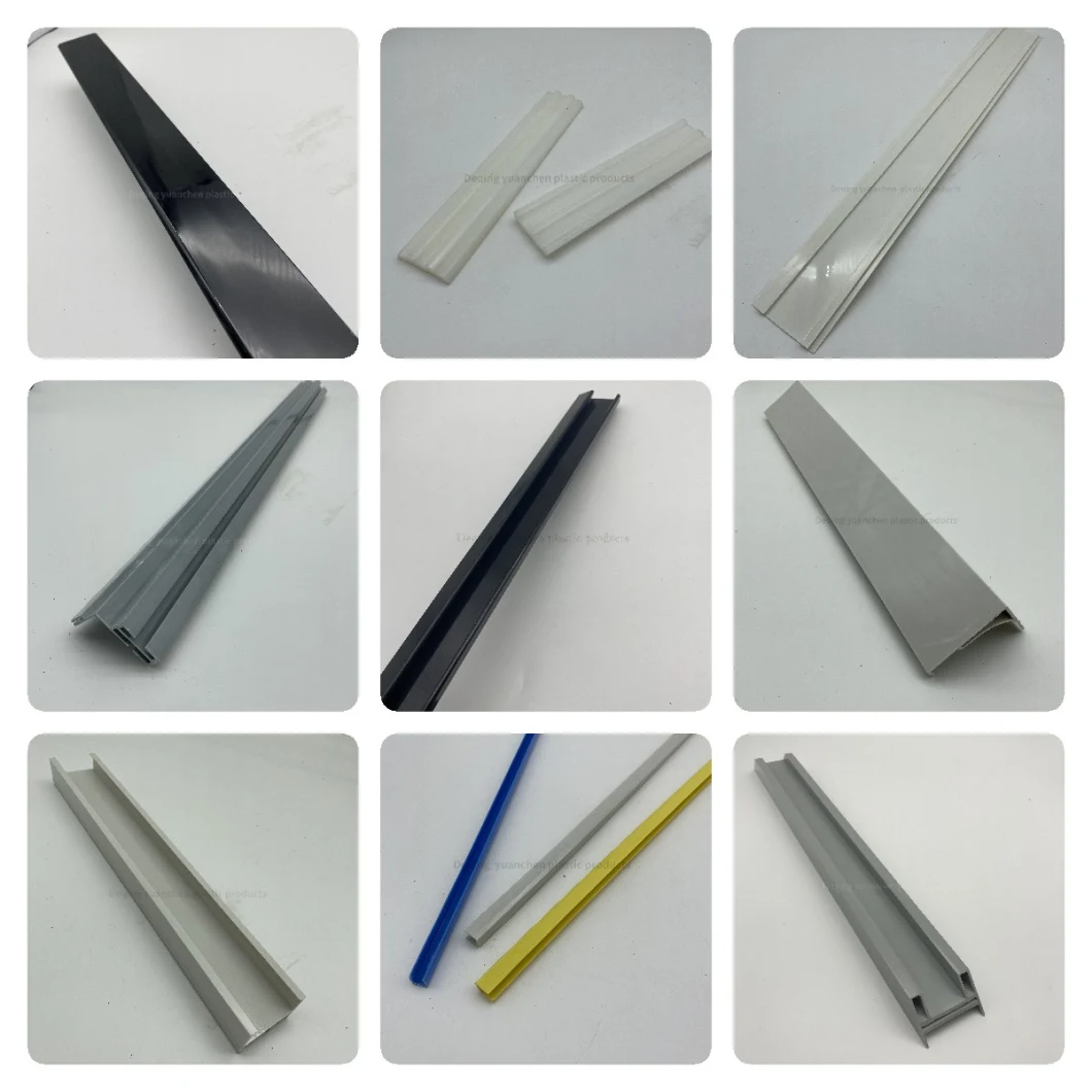 Custom Extruded Colorful PVC Plastic Extrusion Profile for Refrigerator/Kitchen Cabinets/Furniture