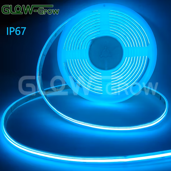 Warmweißer, wasserdichter IP67-COB-LED-Lichtstreifen aus Silikon mit UL CE RoHS für kommerzielle Dekoration