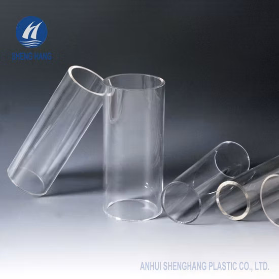 Durchsichtiges extrudiertes PMMA-Acrylrohr aus transparentem Kunststoff in Sondergröße