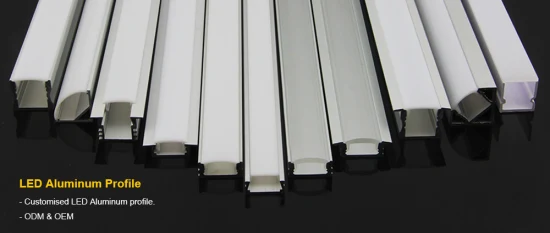LED-Aluminium-Montagekanal, LED-Strangpressaluminium für Schrank